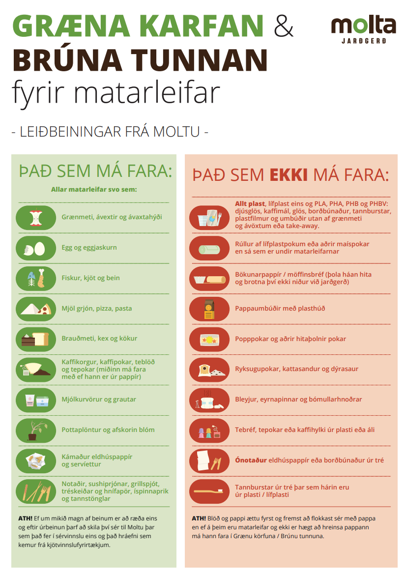 leiðbeiningar íslenska