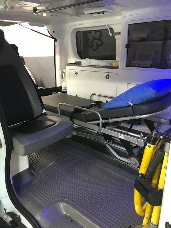 Civière d'un véhicule Ambulances Ariane 83