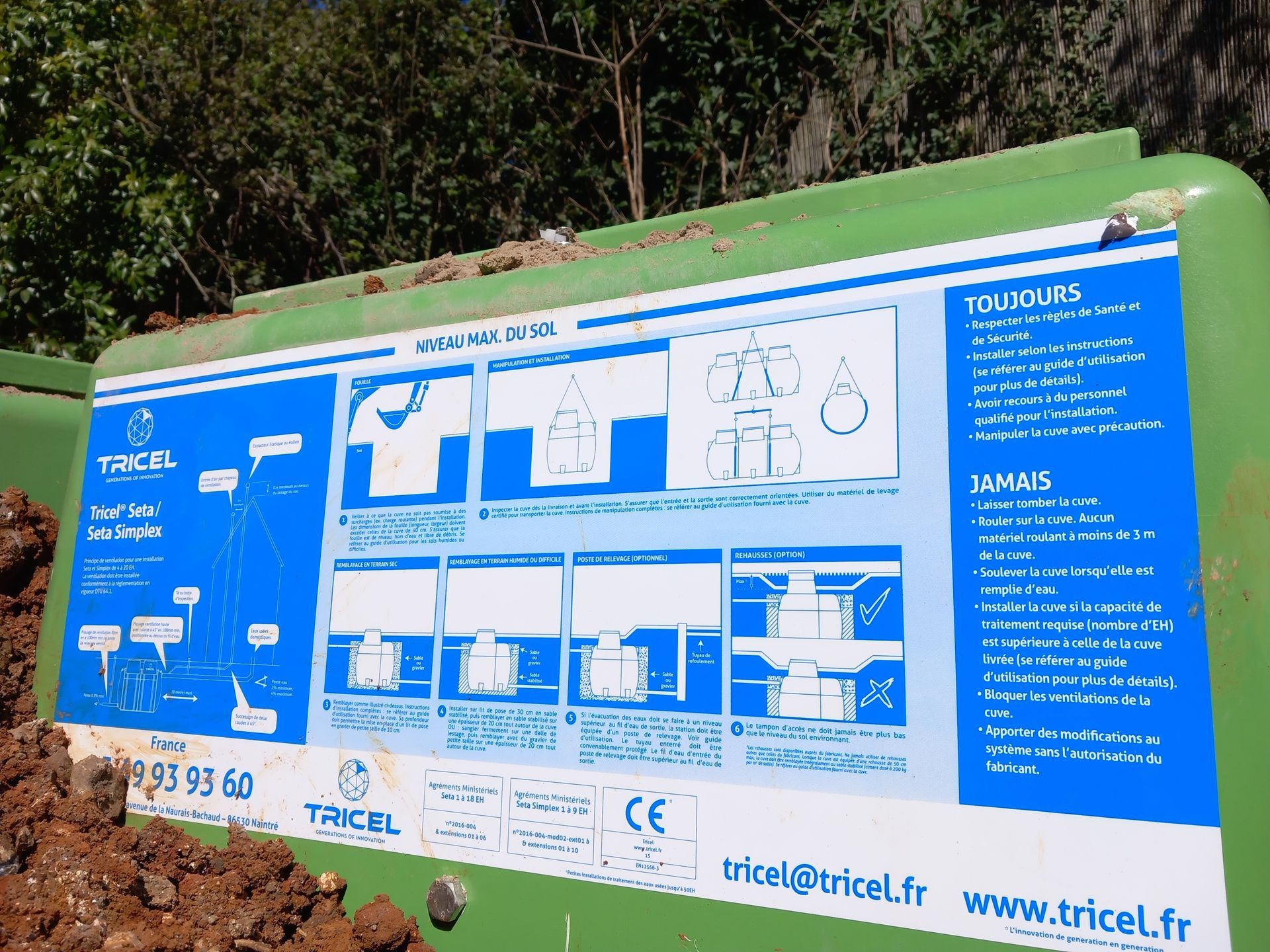 Indications sur la microstation