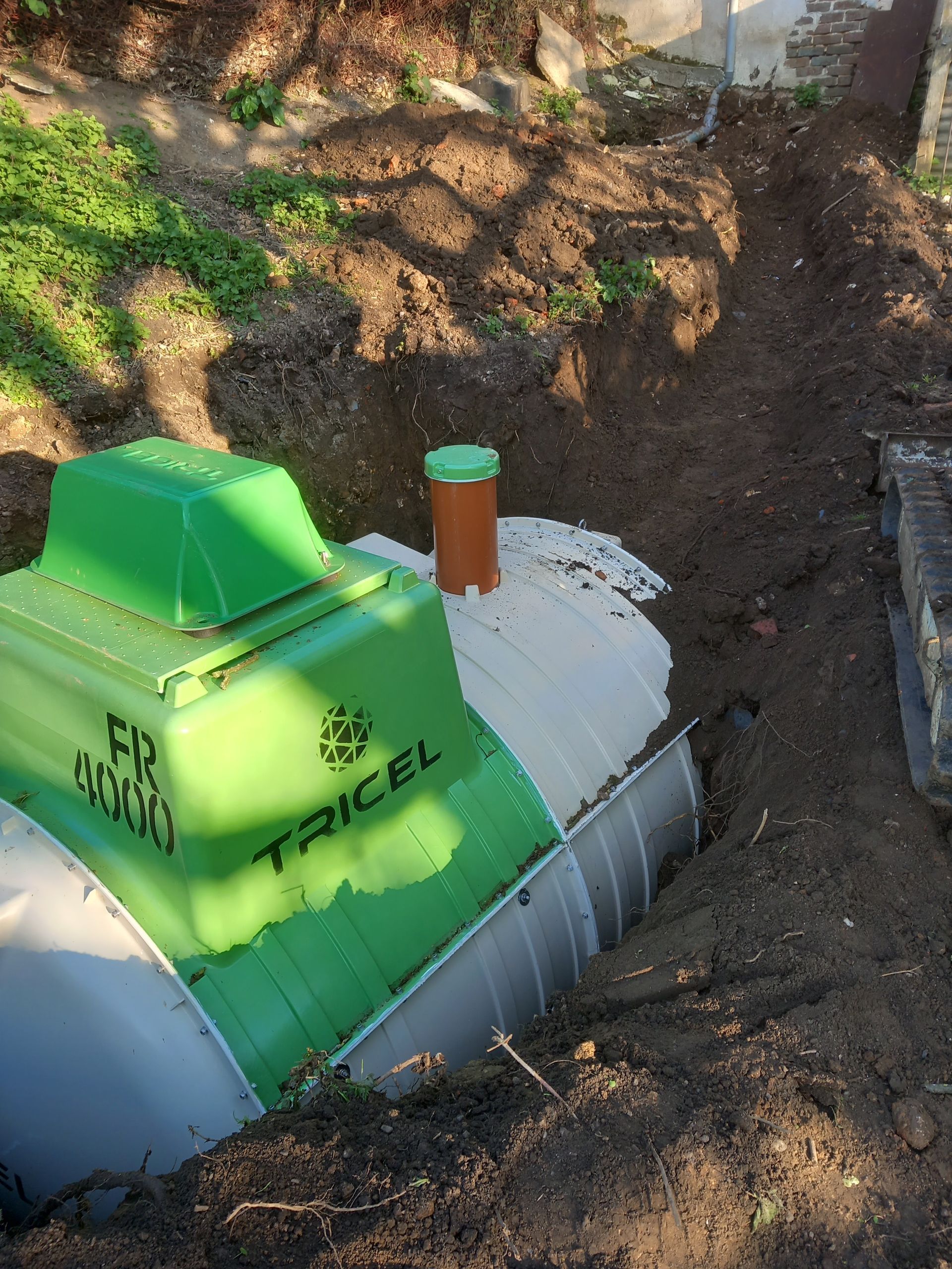 Travaux de pose de microstation