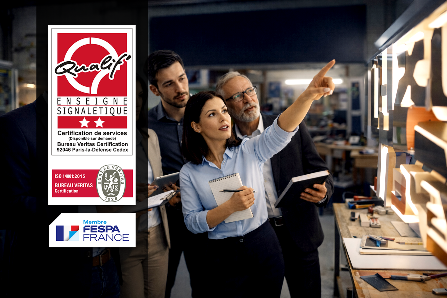 Terrasse avec grand parasol blanc. Tables et chaises sur une terrasse en pierre.