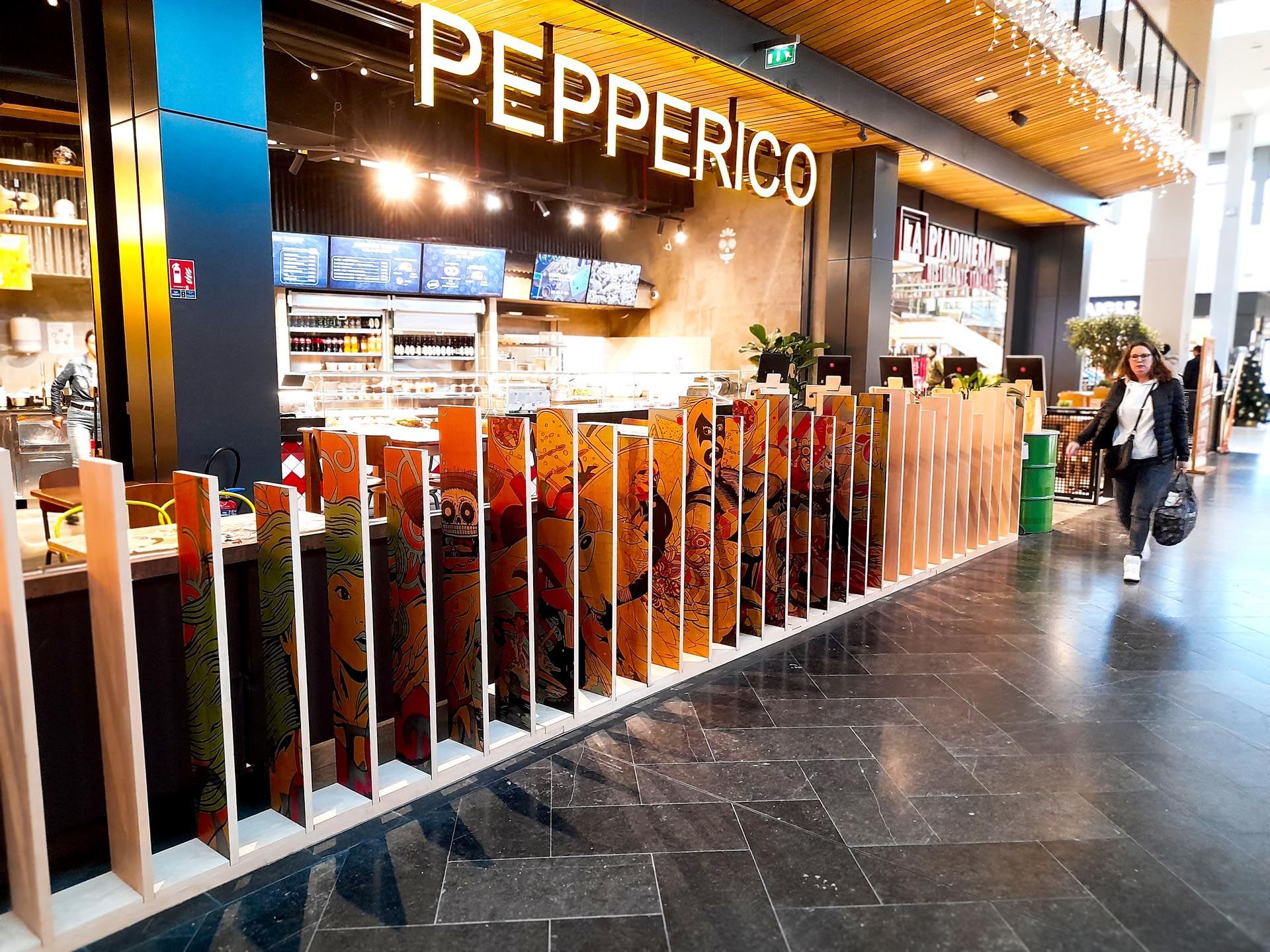 Barrières séparatives, planches imprimées, double face, Pepperico