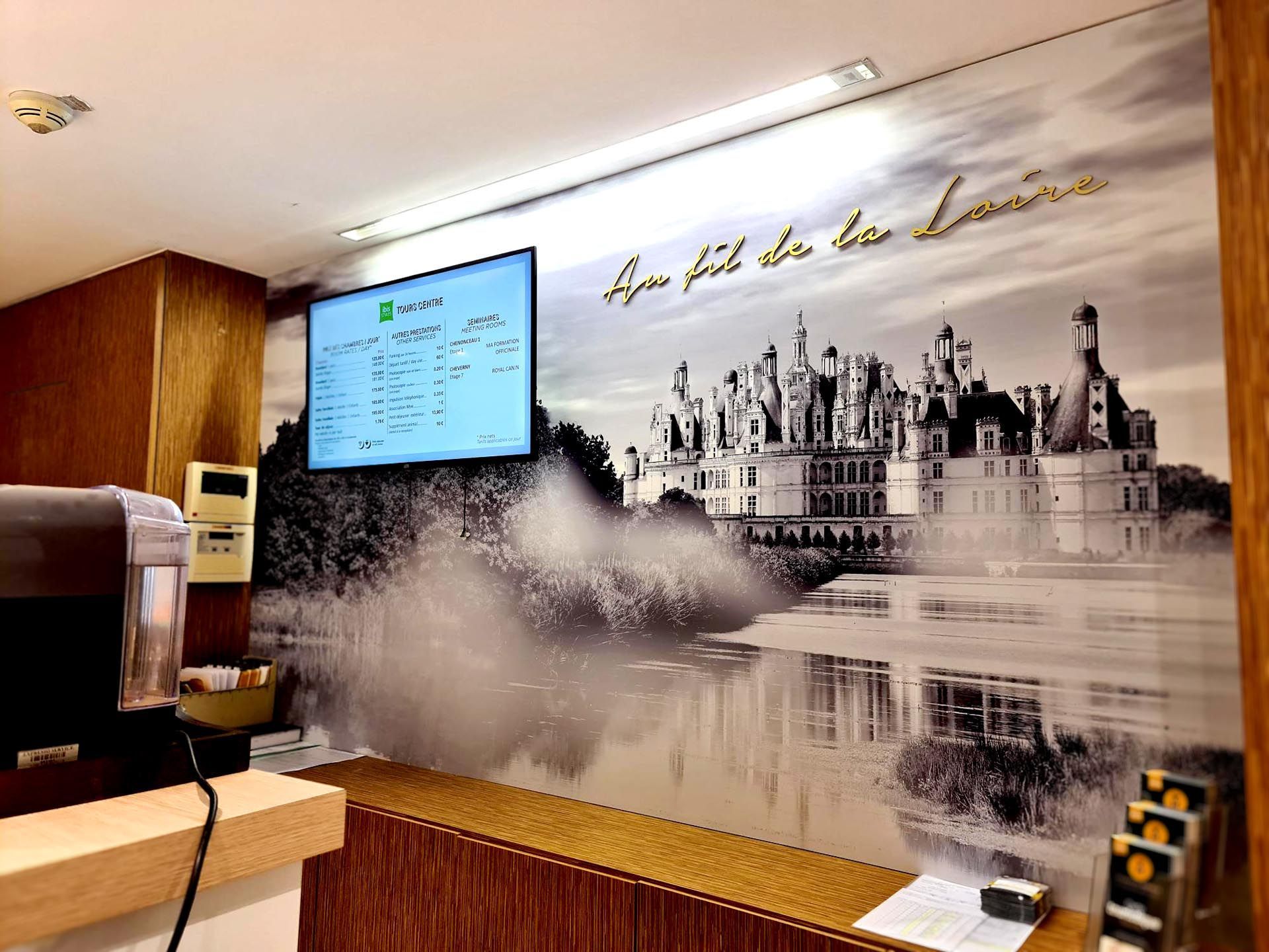 Décor dibond impression numérique Hôtel Ibis
