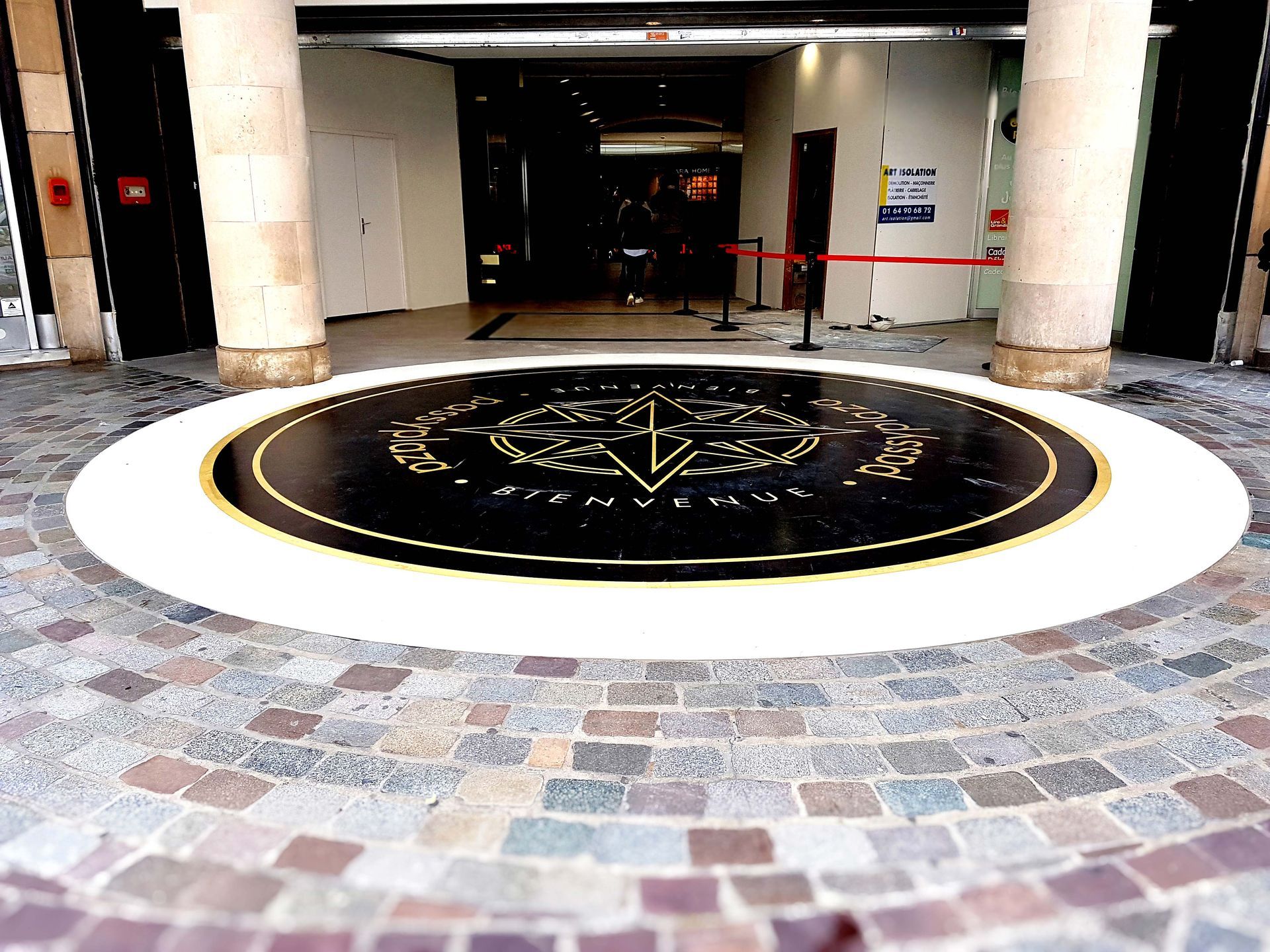 Décor sol entrée Passy Plaza