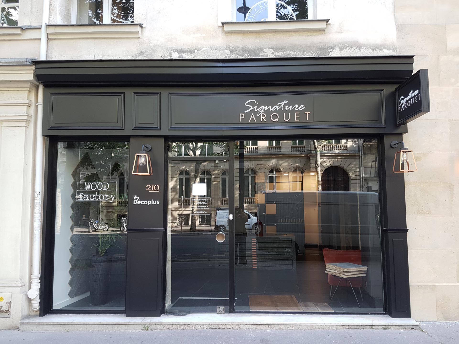 Design façade entreprise moderne