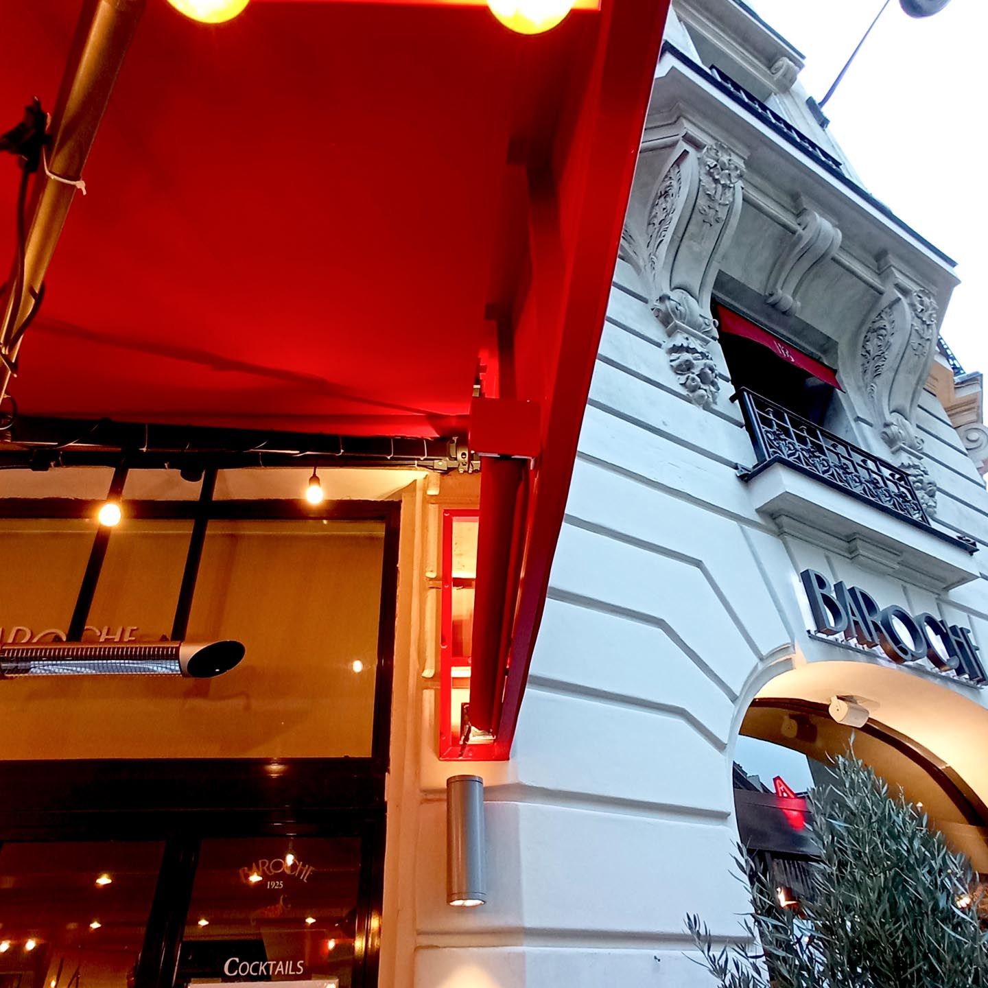 Détail store brasserie Baroche