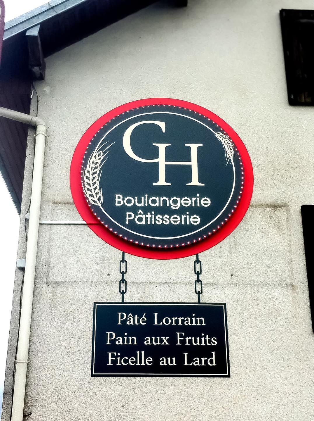 Enseigne caisson boulangerie