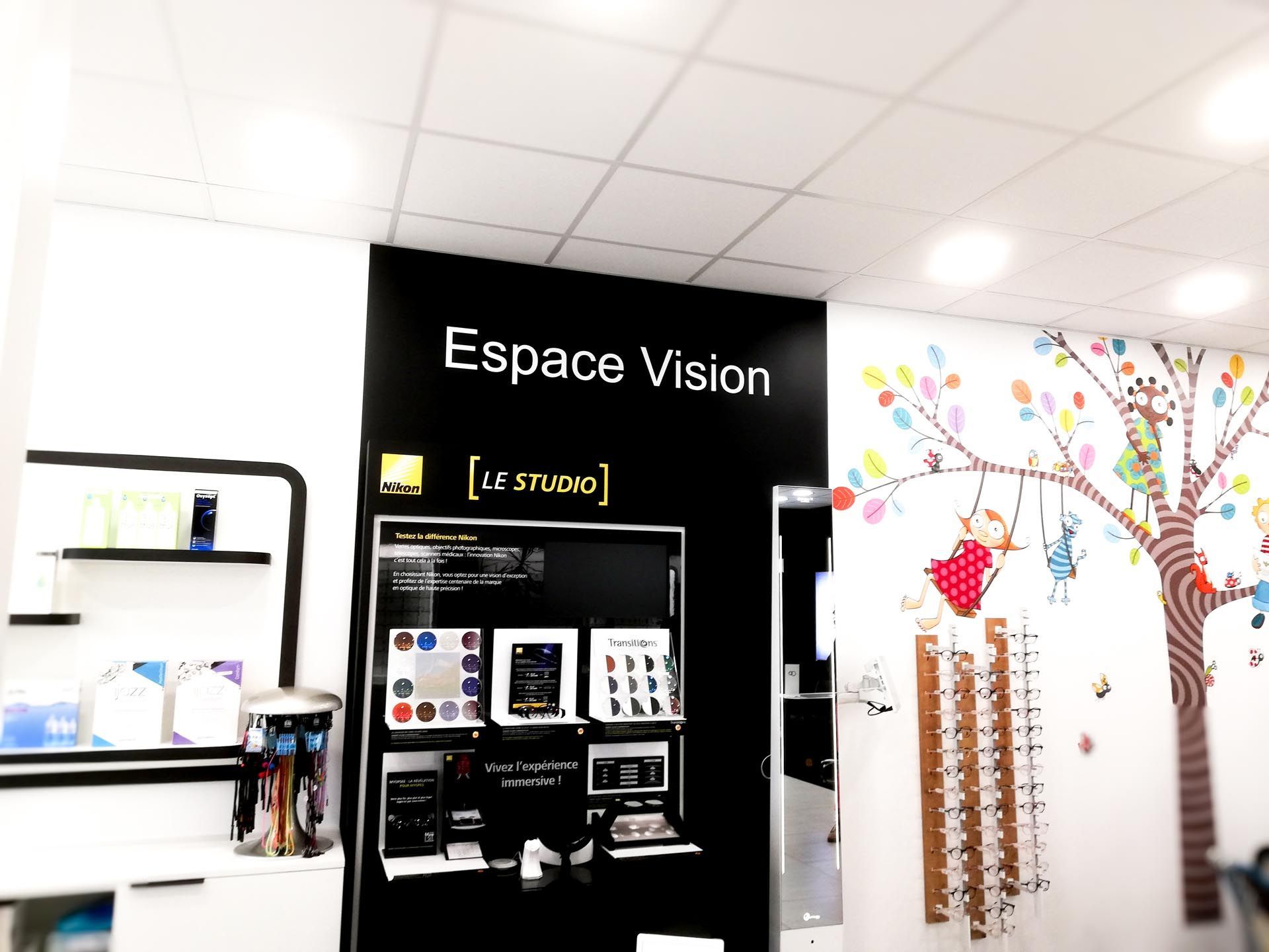 Enseigne intérieur lettre relief espace vision