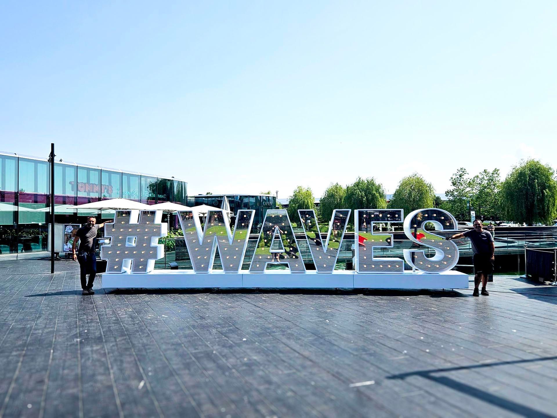 Enseigne lettre baignoire face inox premium