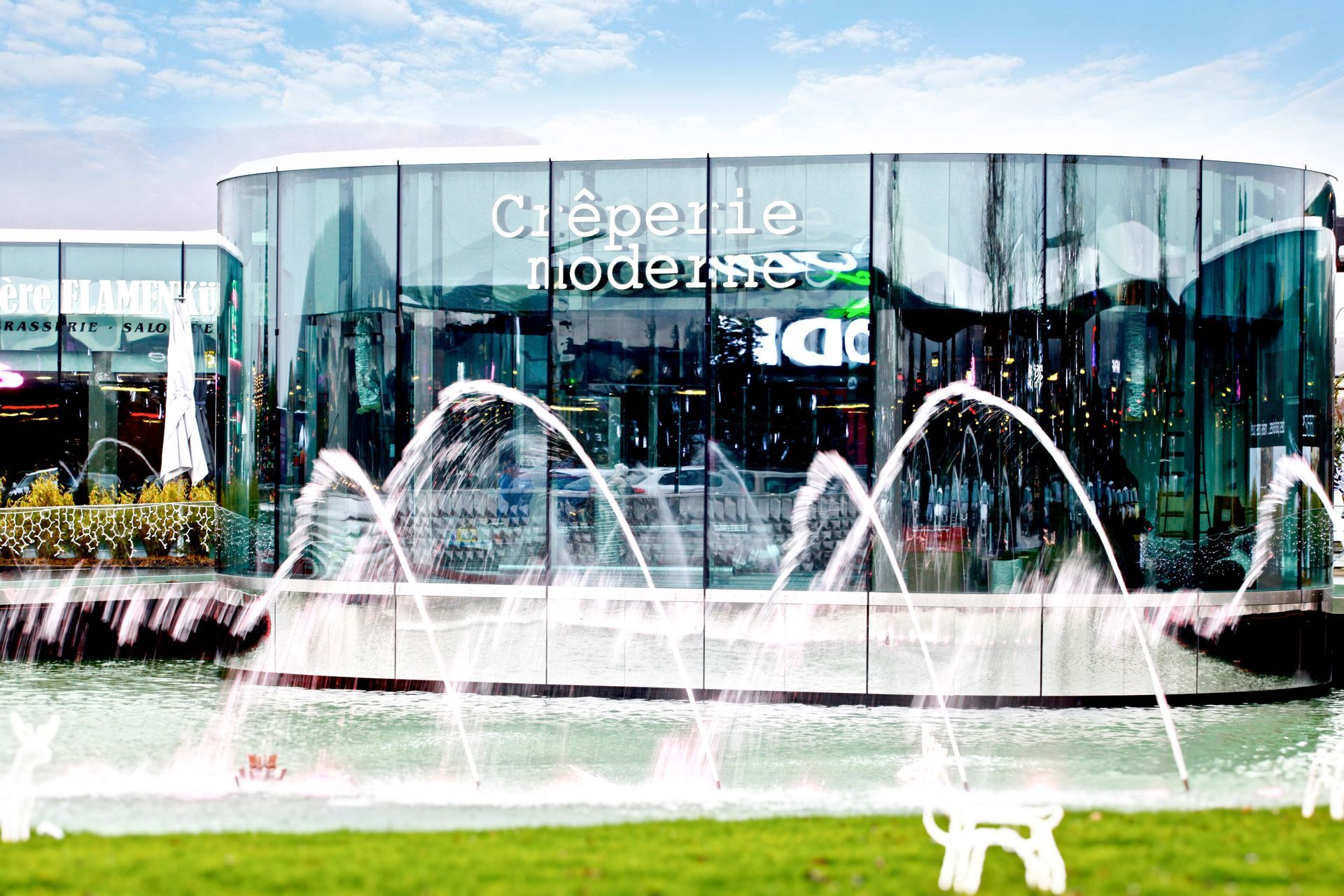 Enseigne lumineuse Crêperie Moderne