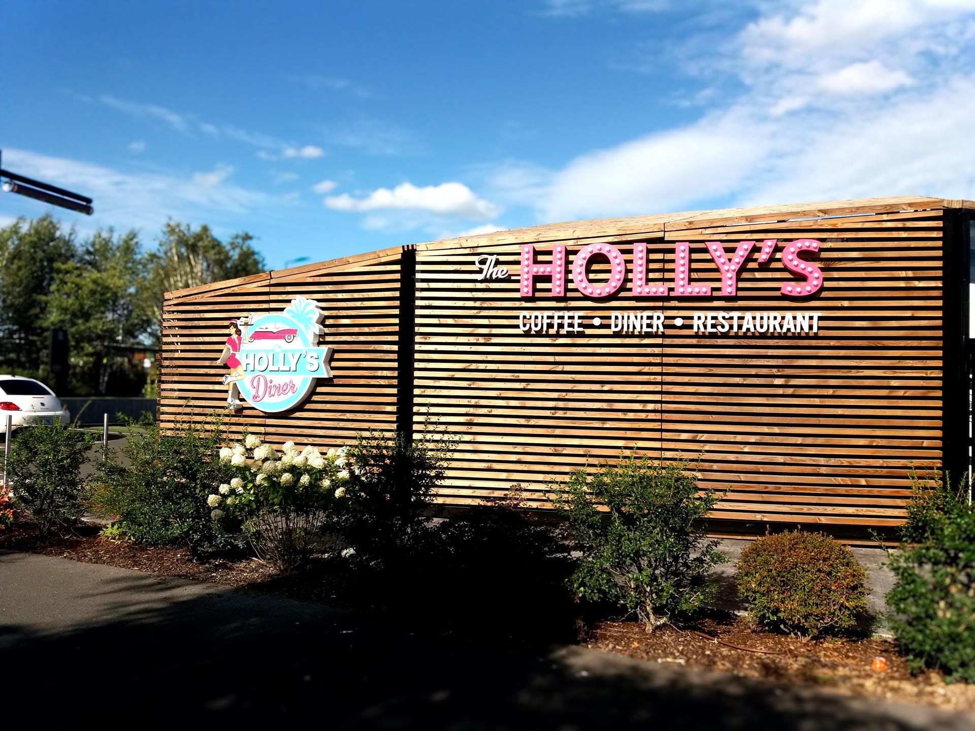 Enseigne lumineuse publicitaire pour restaurant