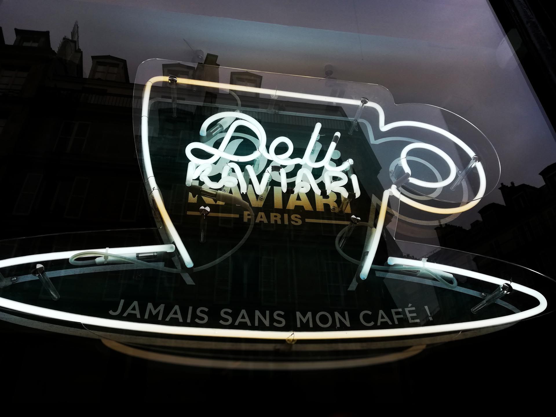 Enseigne néon Kaviari