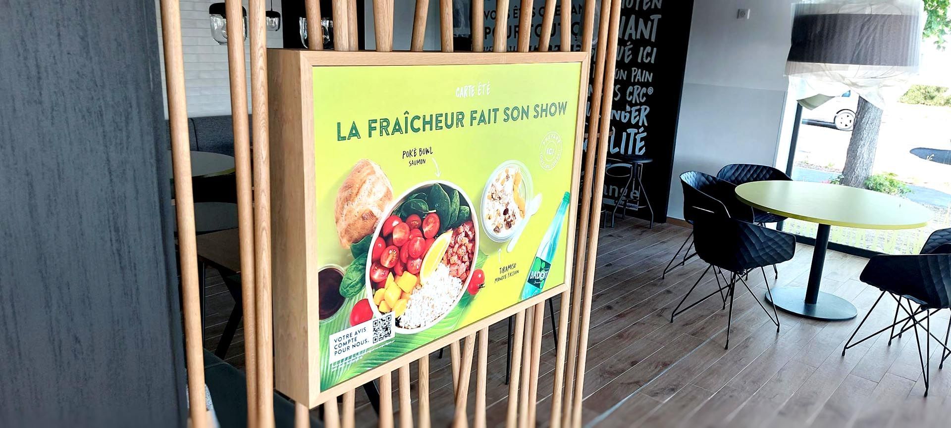 Impression numérique boulangerie Ange déco murale