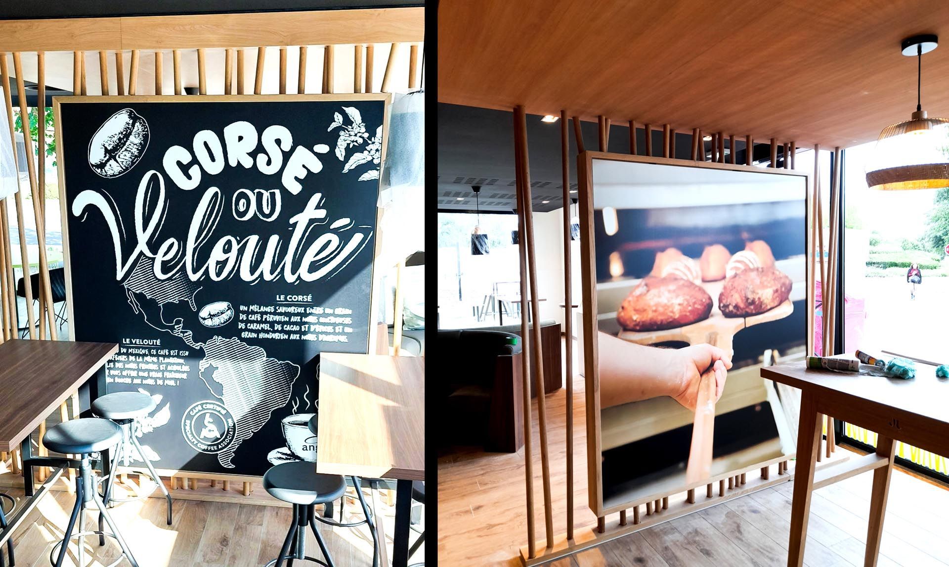 Impression numérique boulangerie Ange décoration design