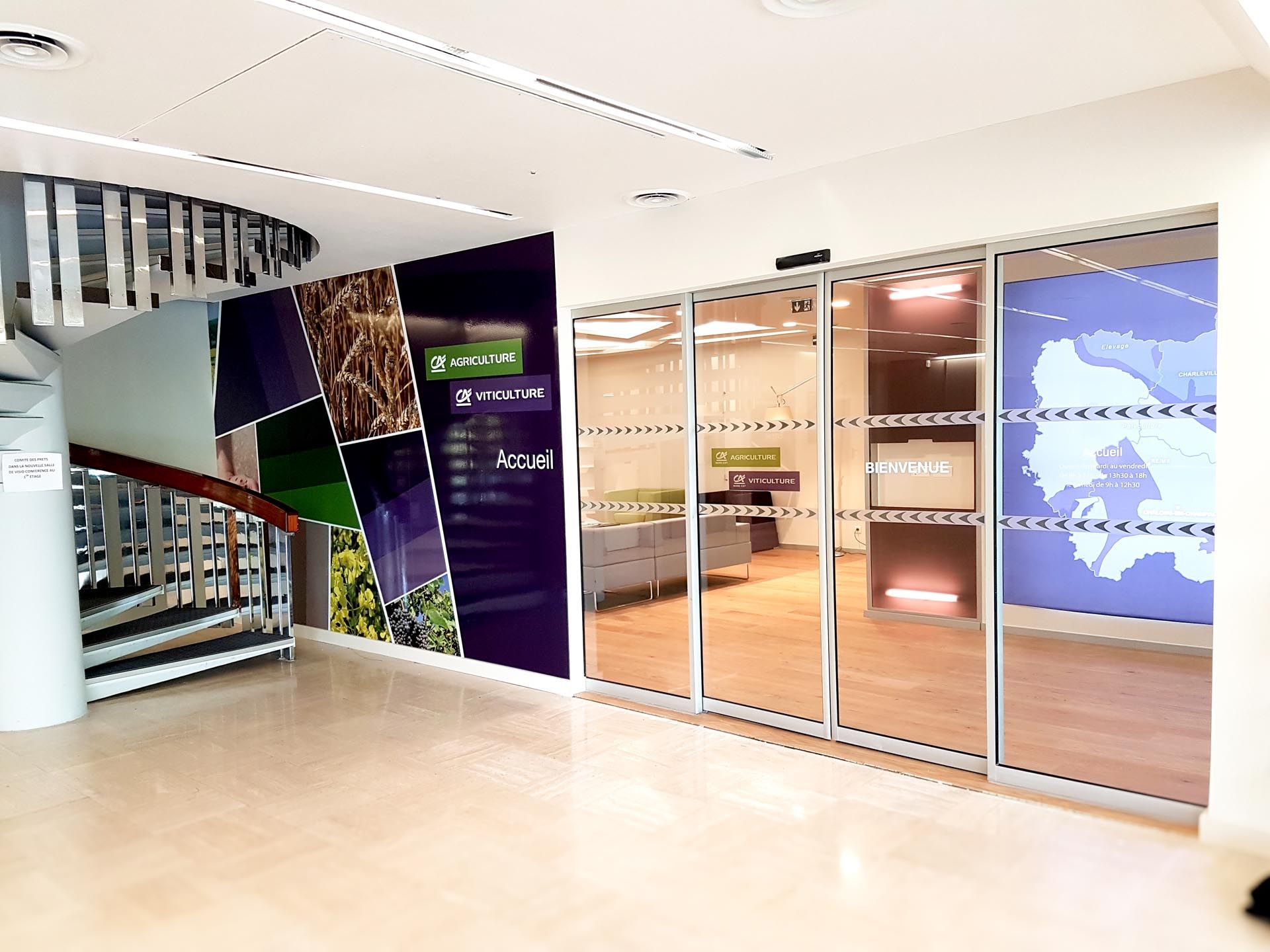 Impression numérique dibond Crédit Agricole