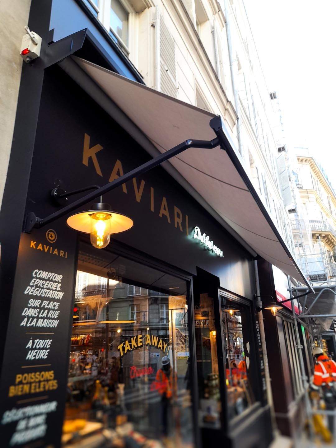 Lettrage adhésif néon Kaviari