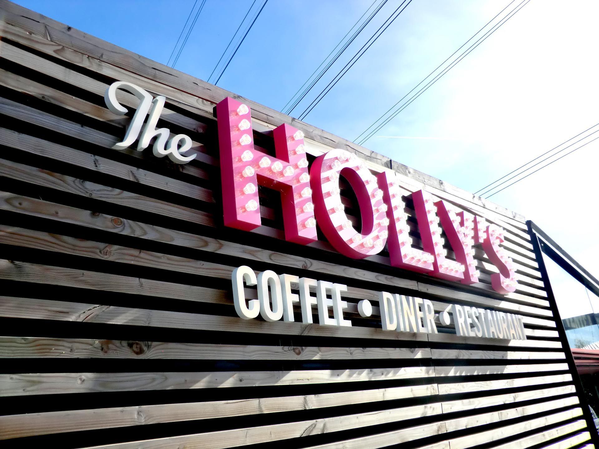 Lettres rétro Holly's Diner