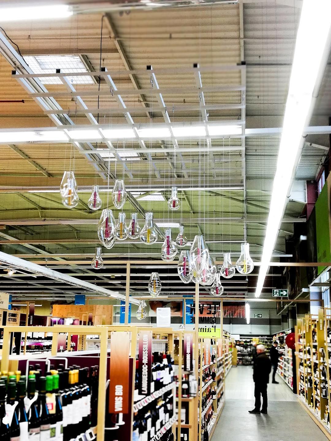 Lustre Leclerc installation plafond