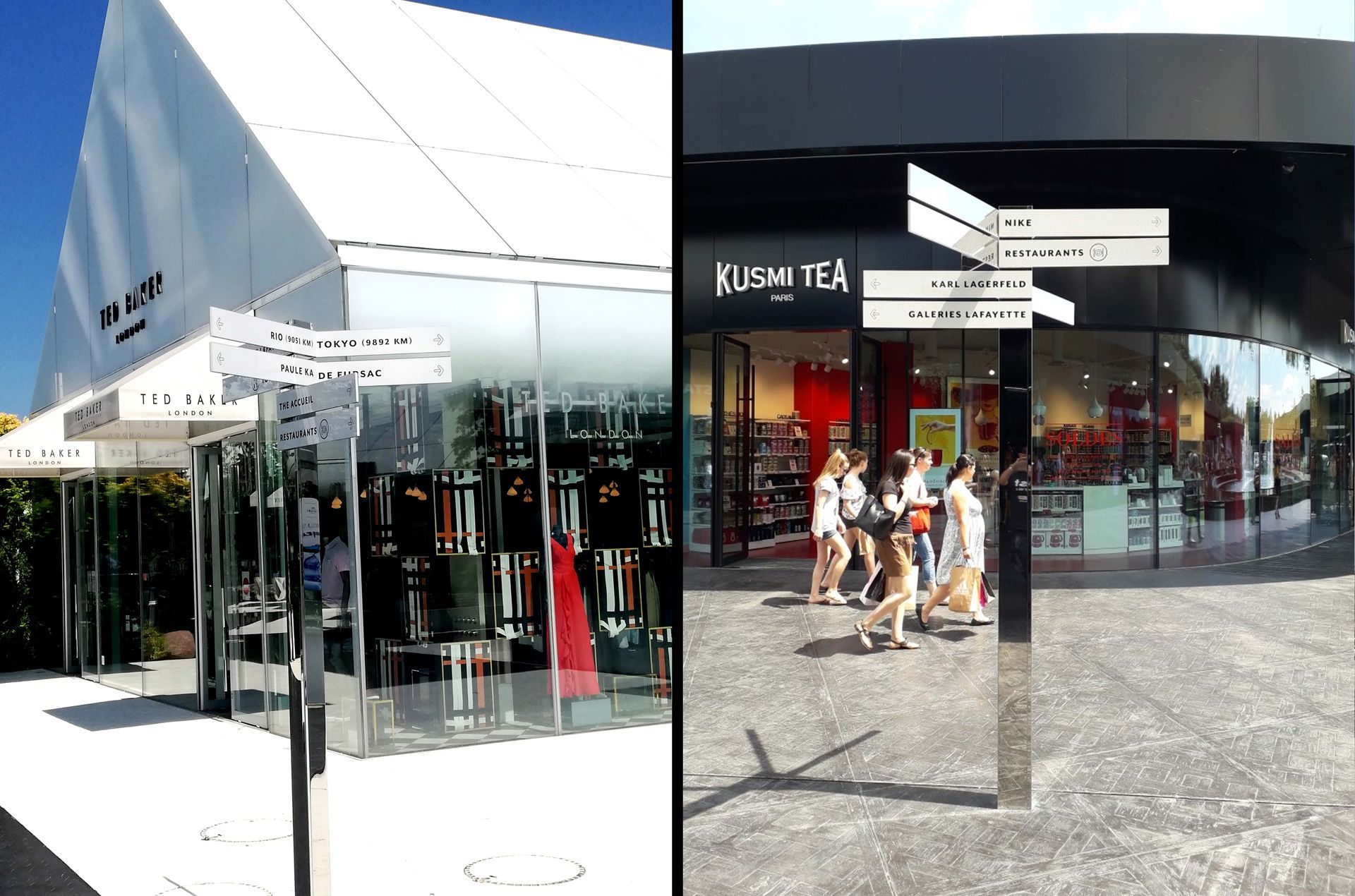 Mat signalétique inox poli miroir plexi blanc