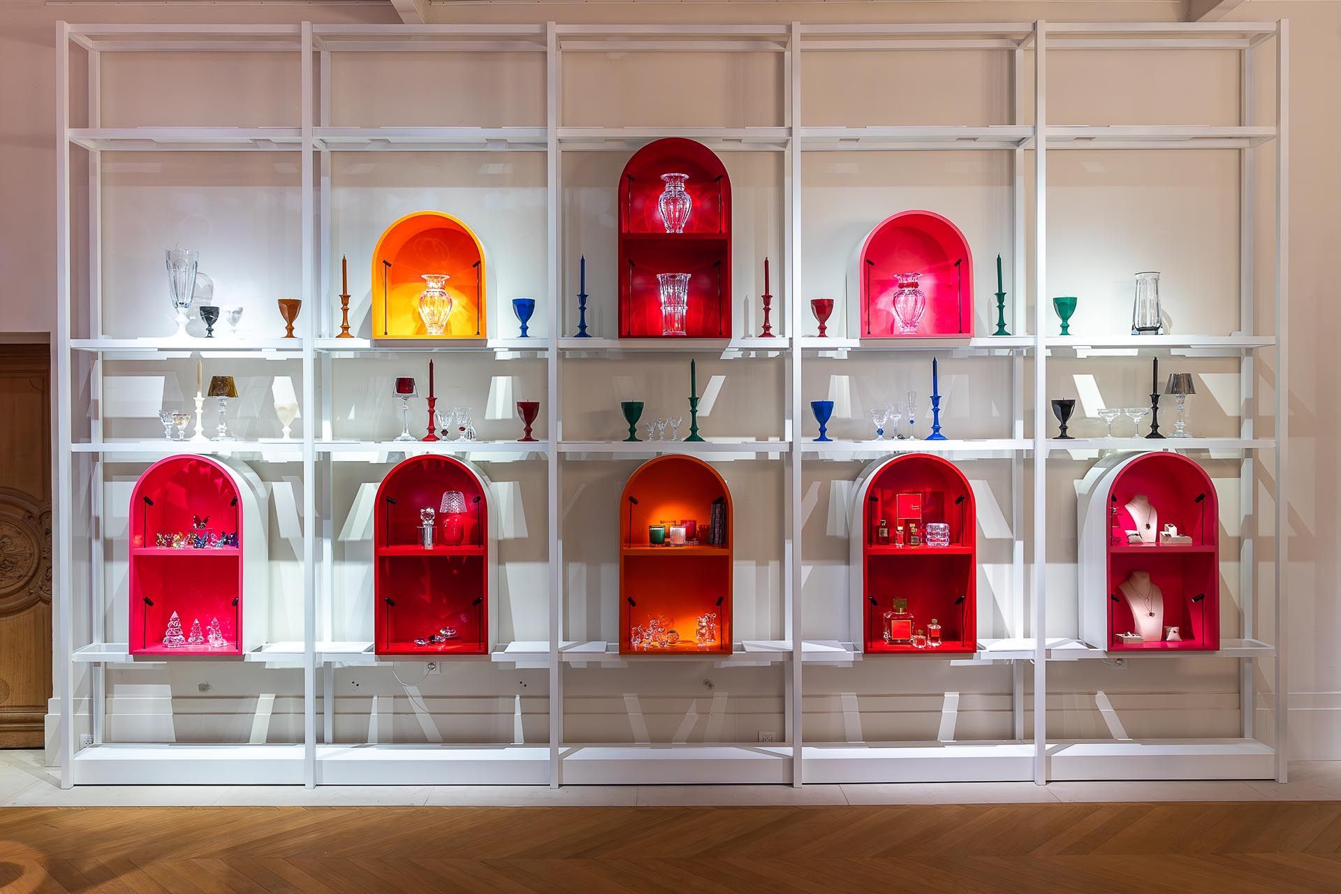 Paris scénographie boutique Baccarat