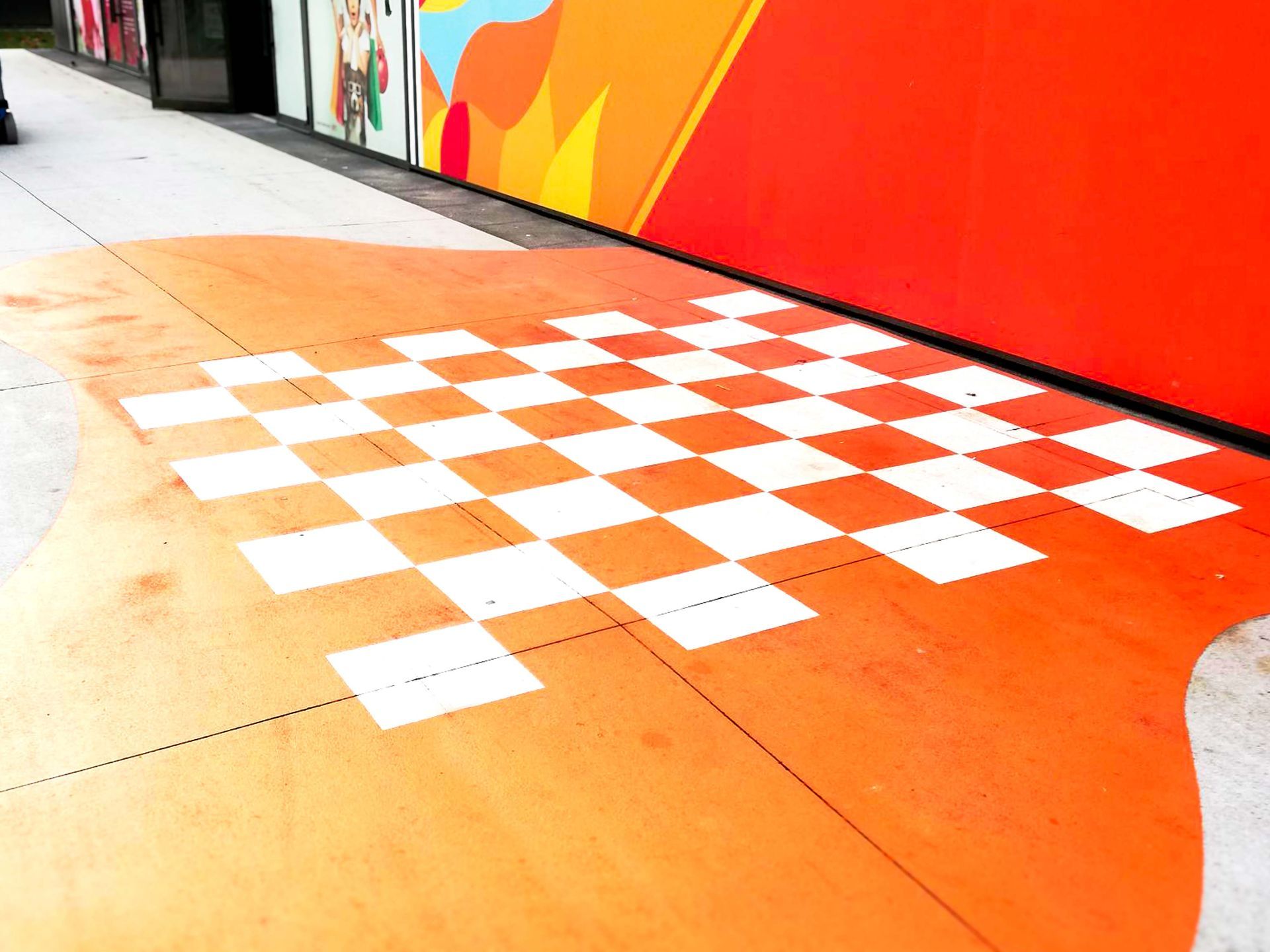 Sol peinture centre commercial Eden