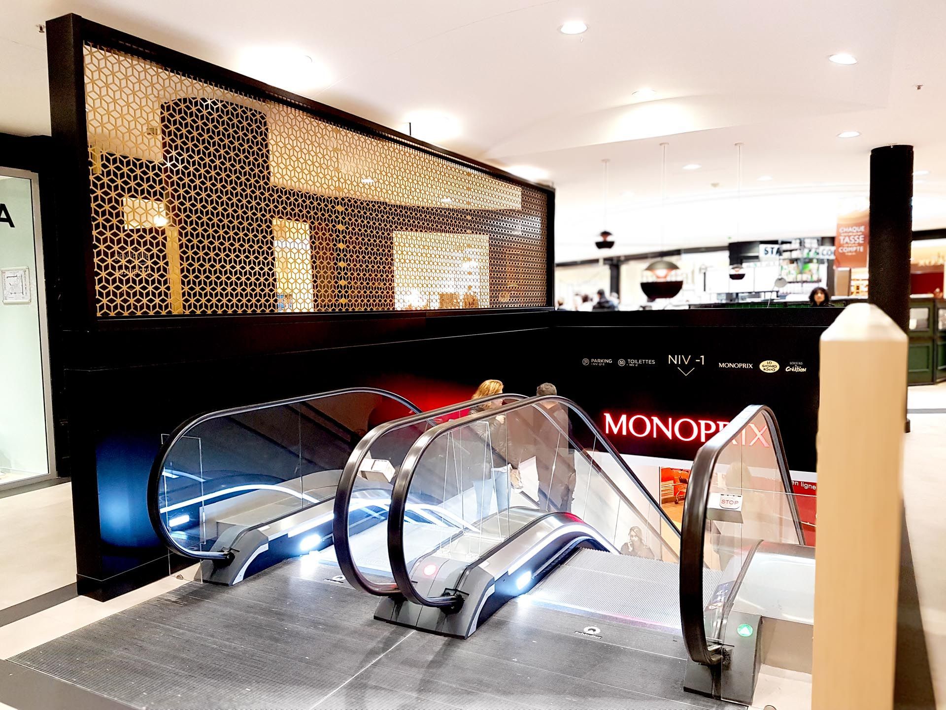 Structure séparation Passy Plaza design