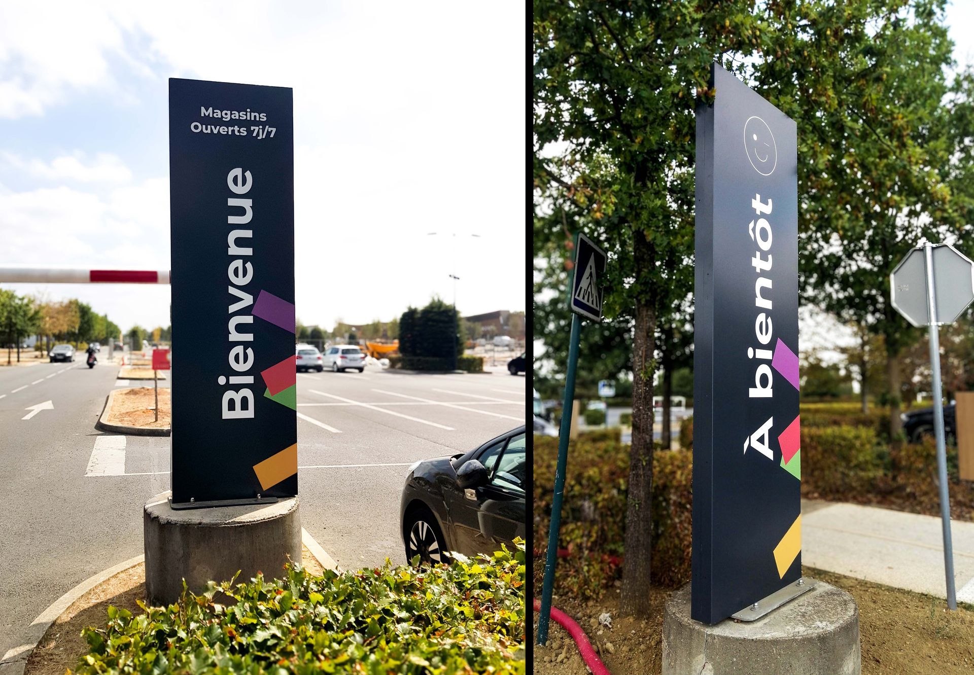 Totem bienvenue Woodshop