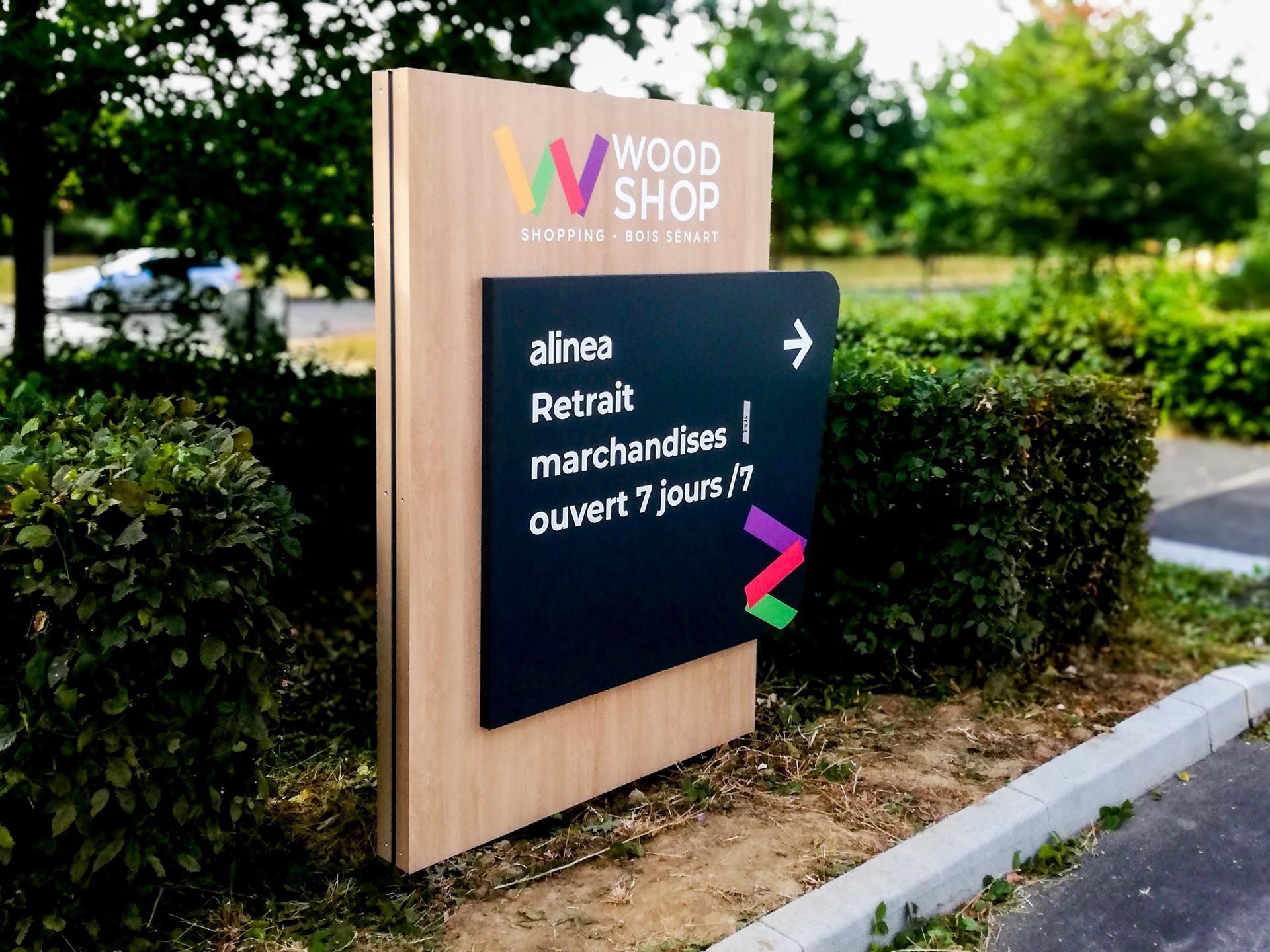 Totem structure aluminium Larson OAK décors adhésif Woodshop