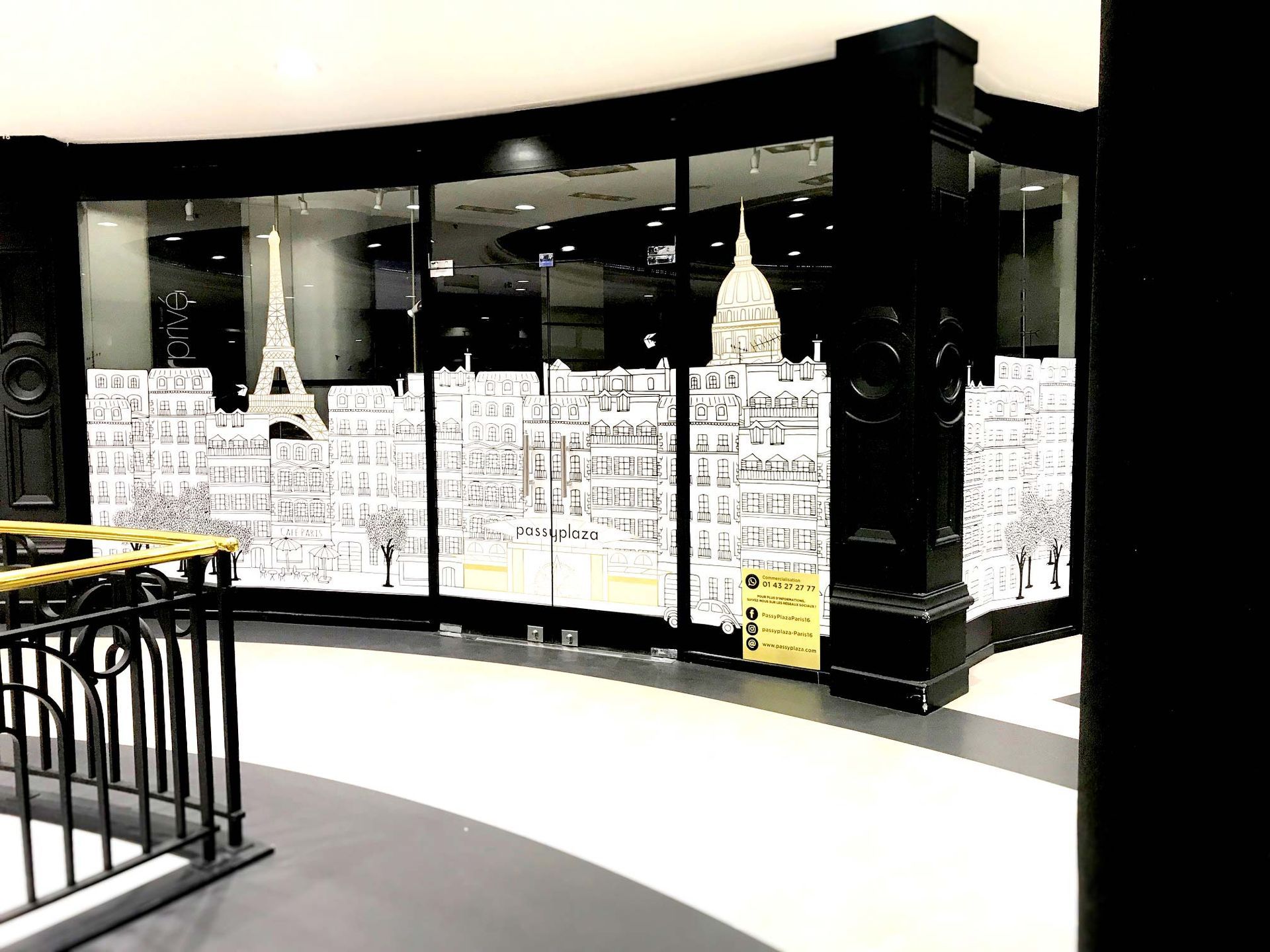 Vitrophanie Passy Plaza