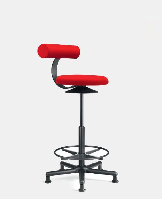 Siège de bureau rouge