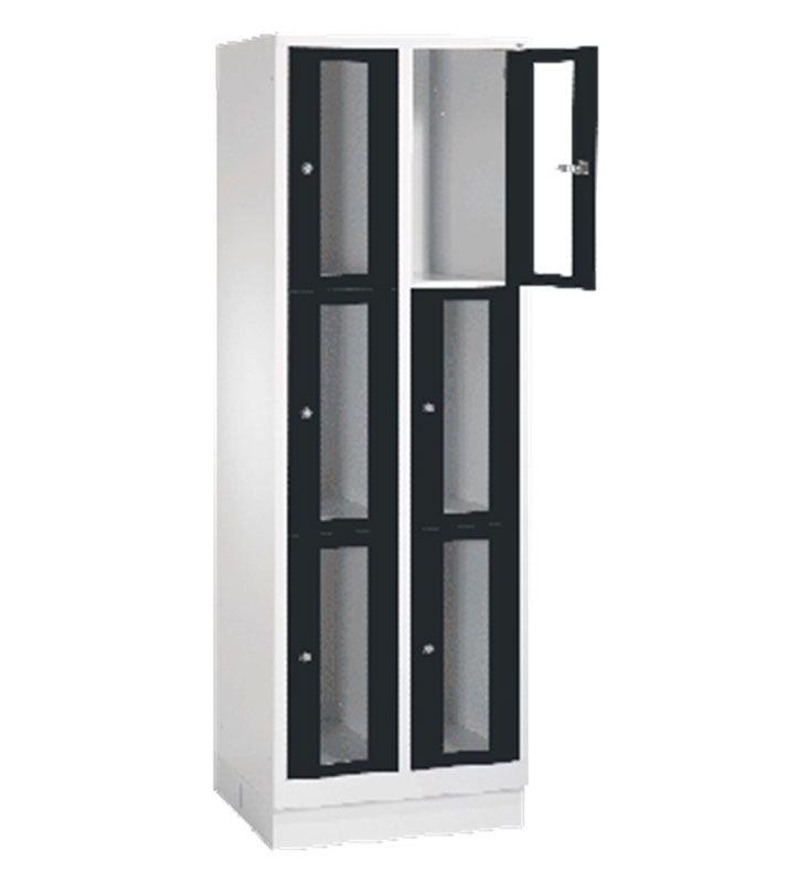 Casier à porte semi-vitrée