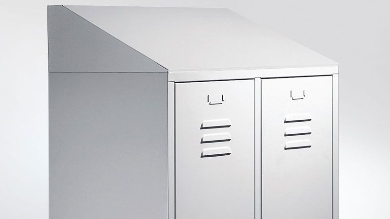 Modélisation 3D de coiffe inclinée de vestiaire