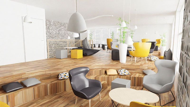 Coin détente lounge sur 2 niveaux