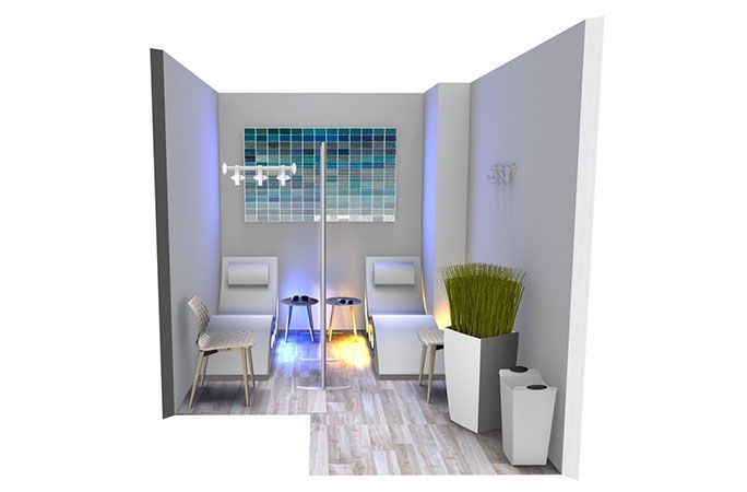 Coin relaxation avec 2 sièges massants