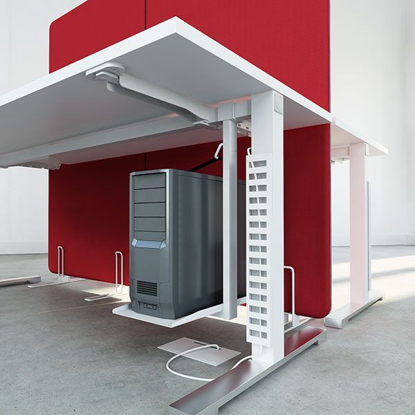 Support d'unité centrale pour PC sous un bureau