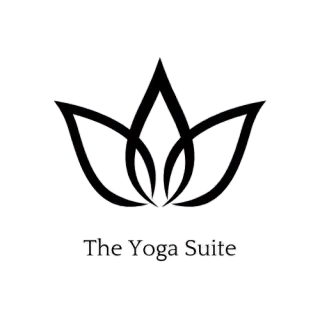 Ein schwarz-weißes Logo für die Yoga-Suite