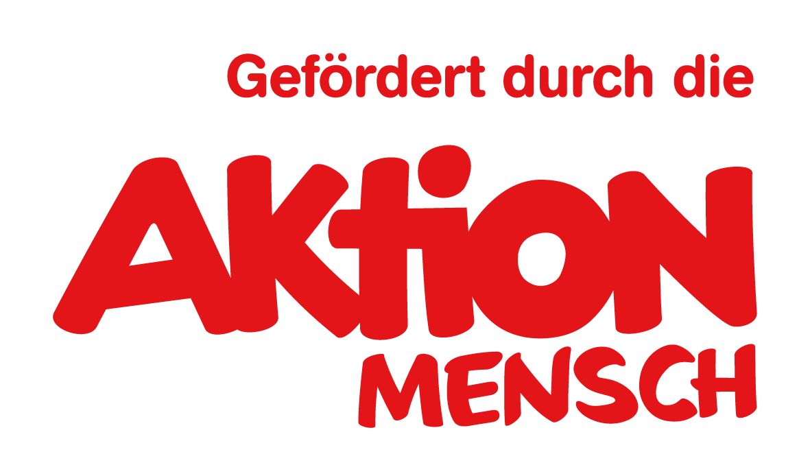 Ein rot-weißes Logo für Aktion Mensch