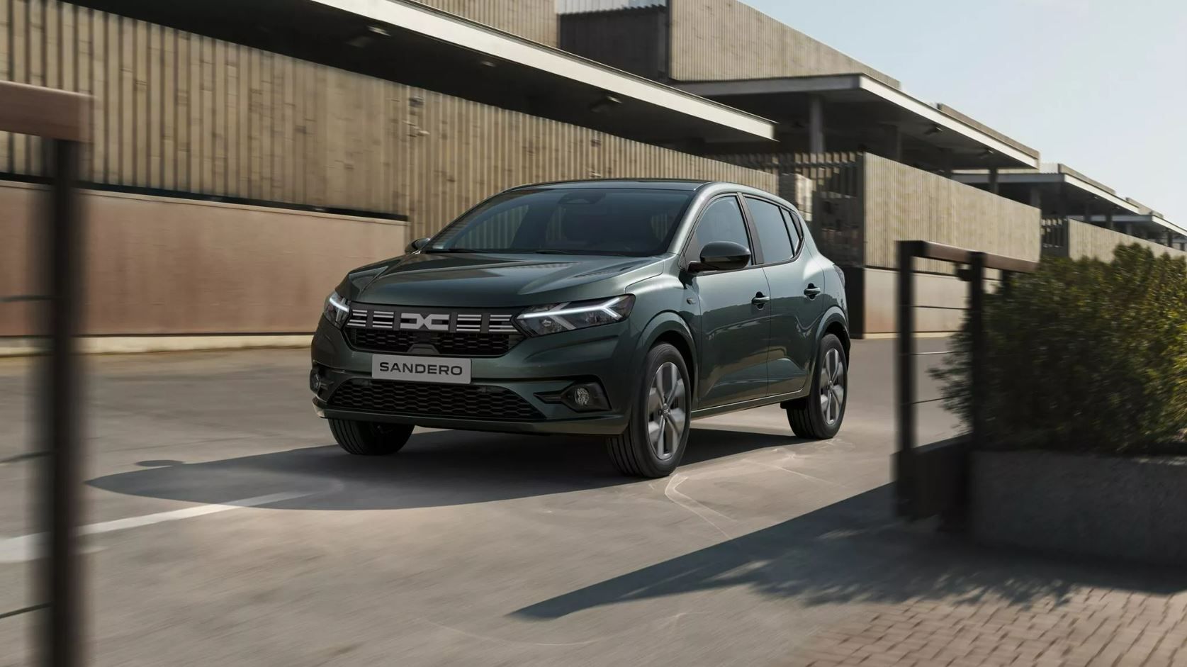 Véhicule Dacia Sandero vert