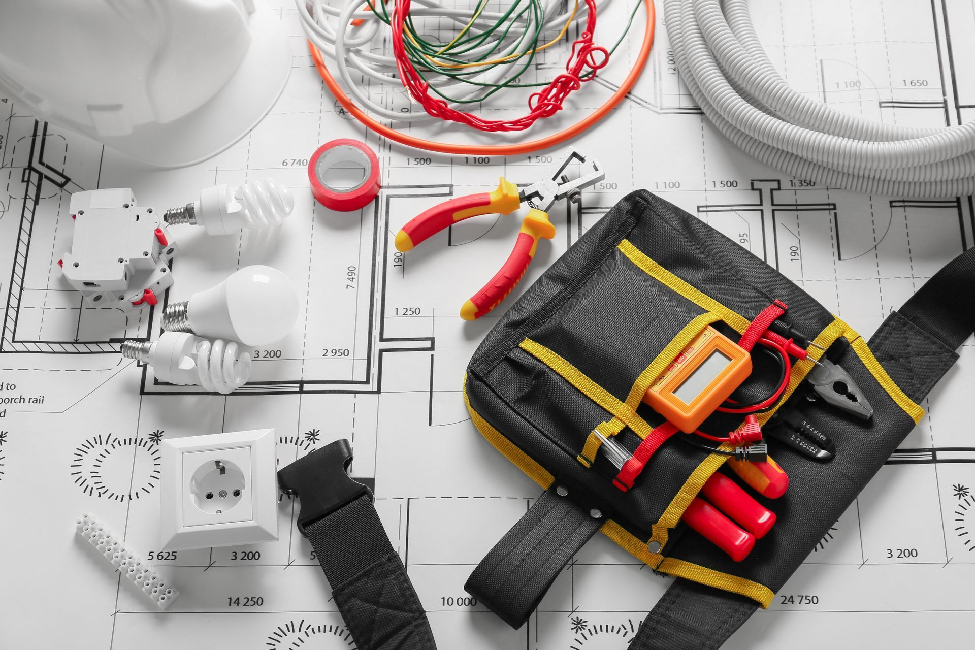 Les outils d'un électricien