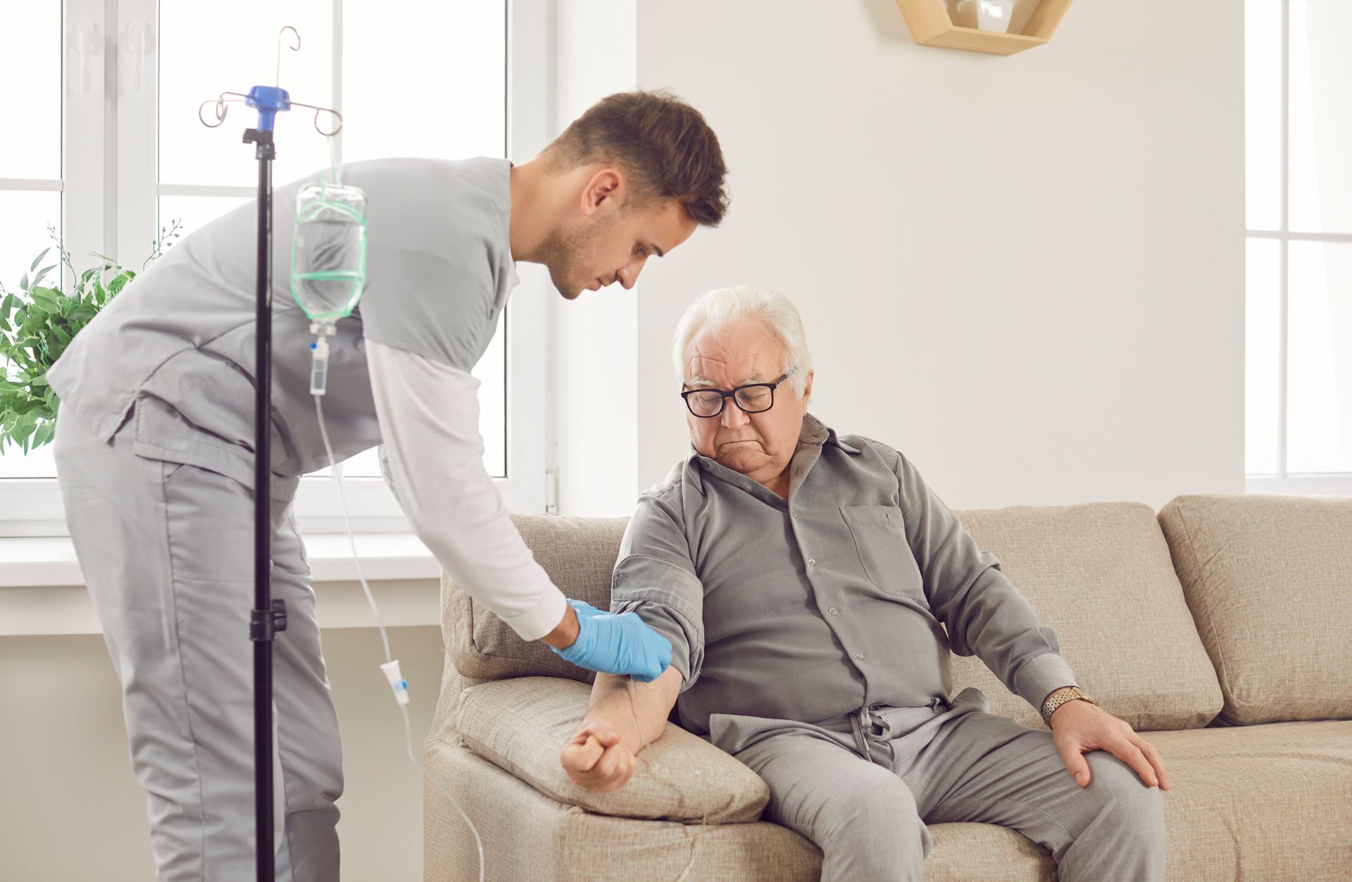 Mise en place d'une perfusion