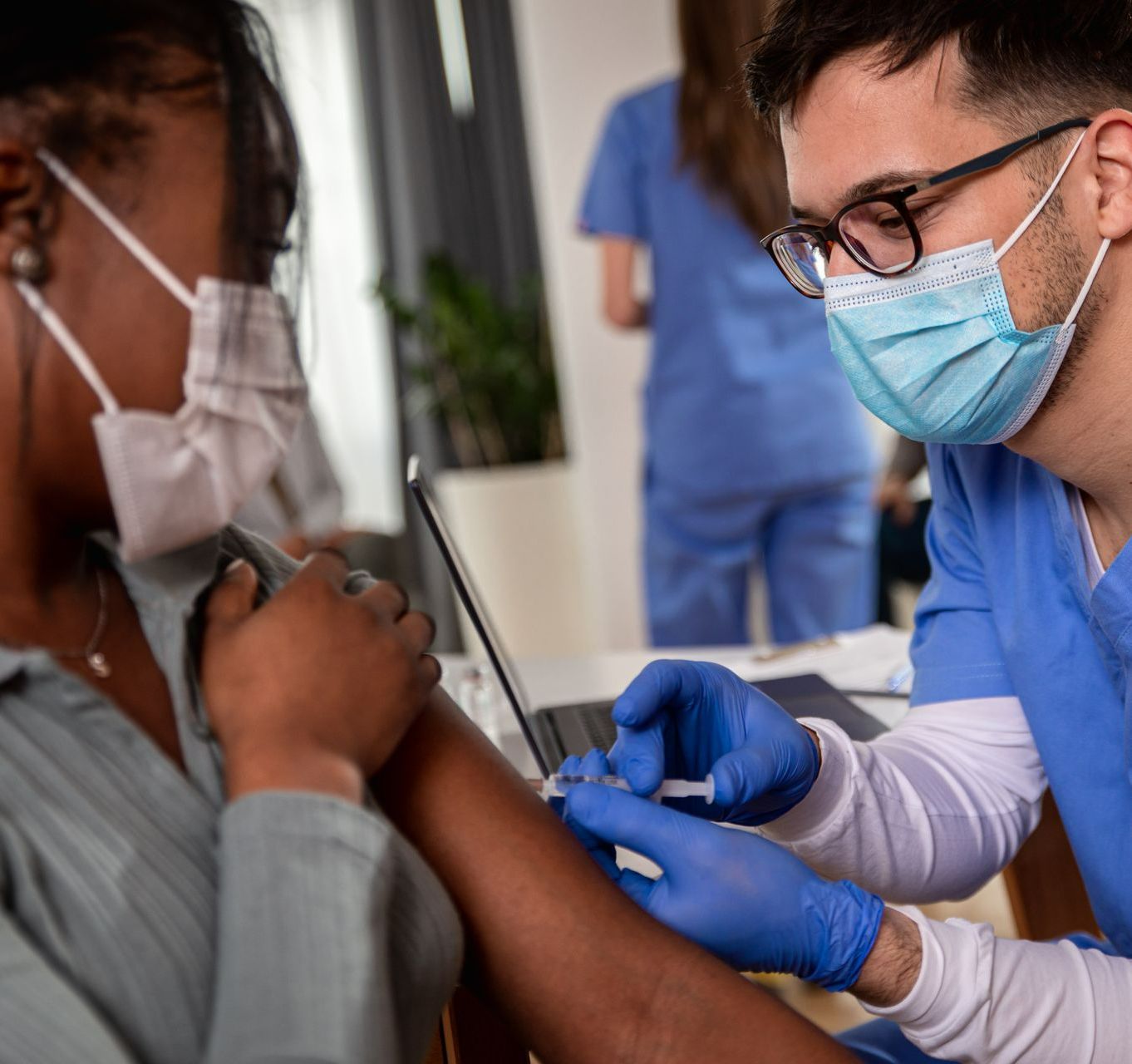 Administration d'un vaccin