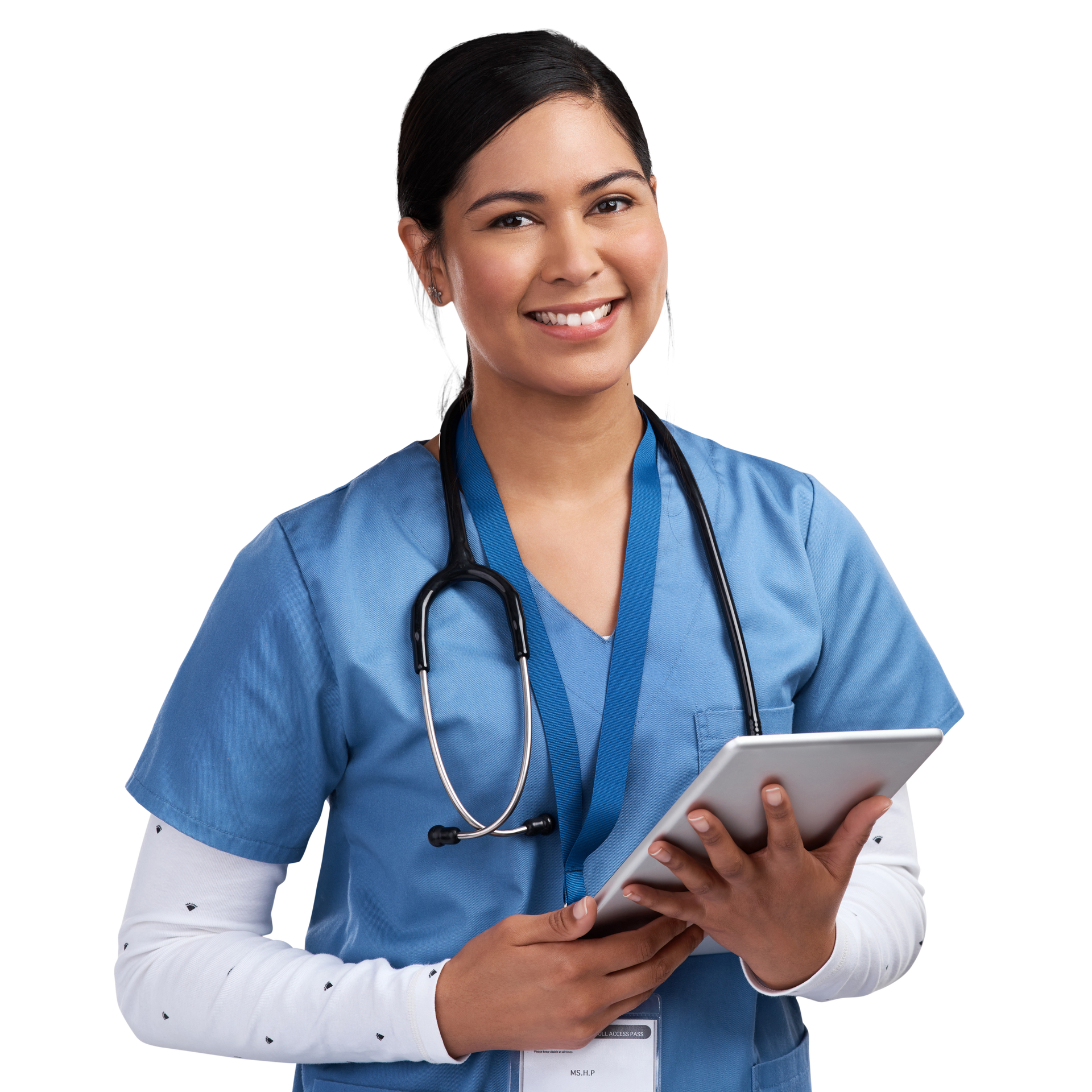 Une infirmière avec un stéthoscope