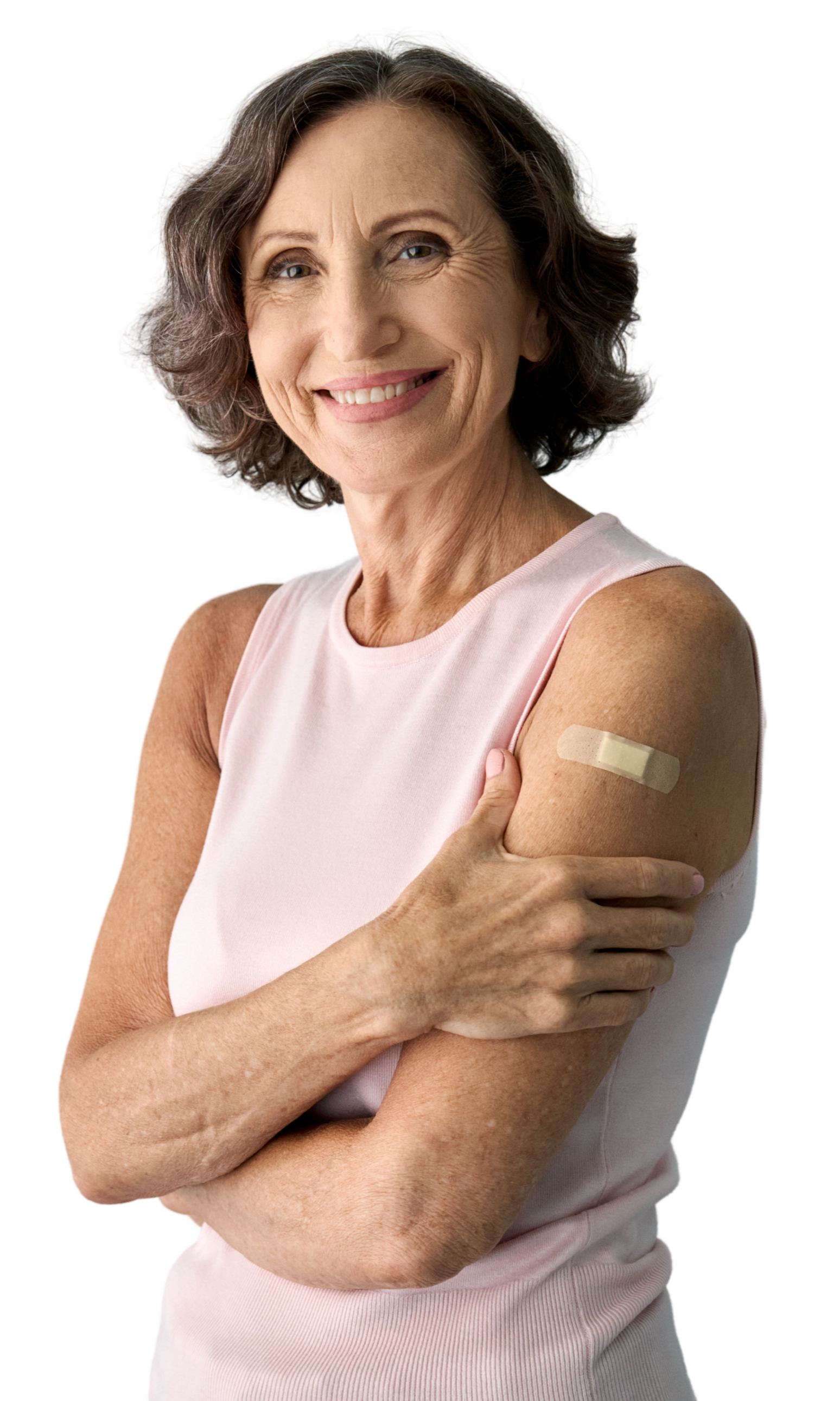 Une femme ayant été vaccinée