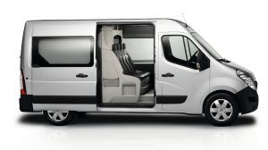 Un véhicule Renault de modèle Master Cabine.