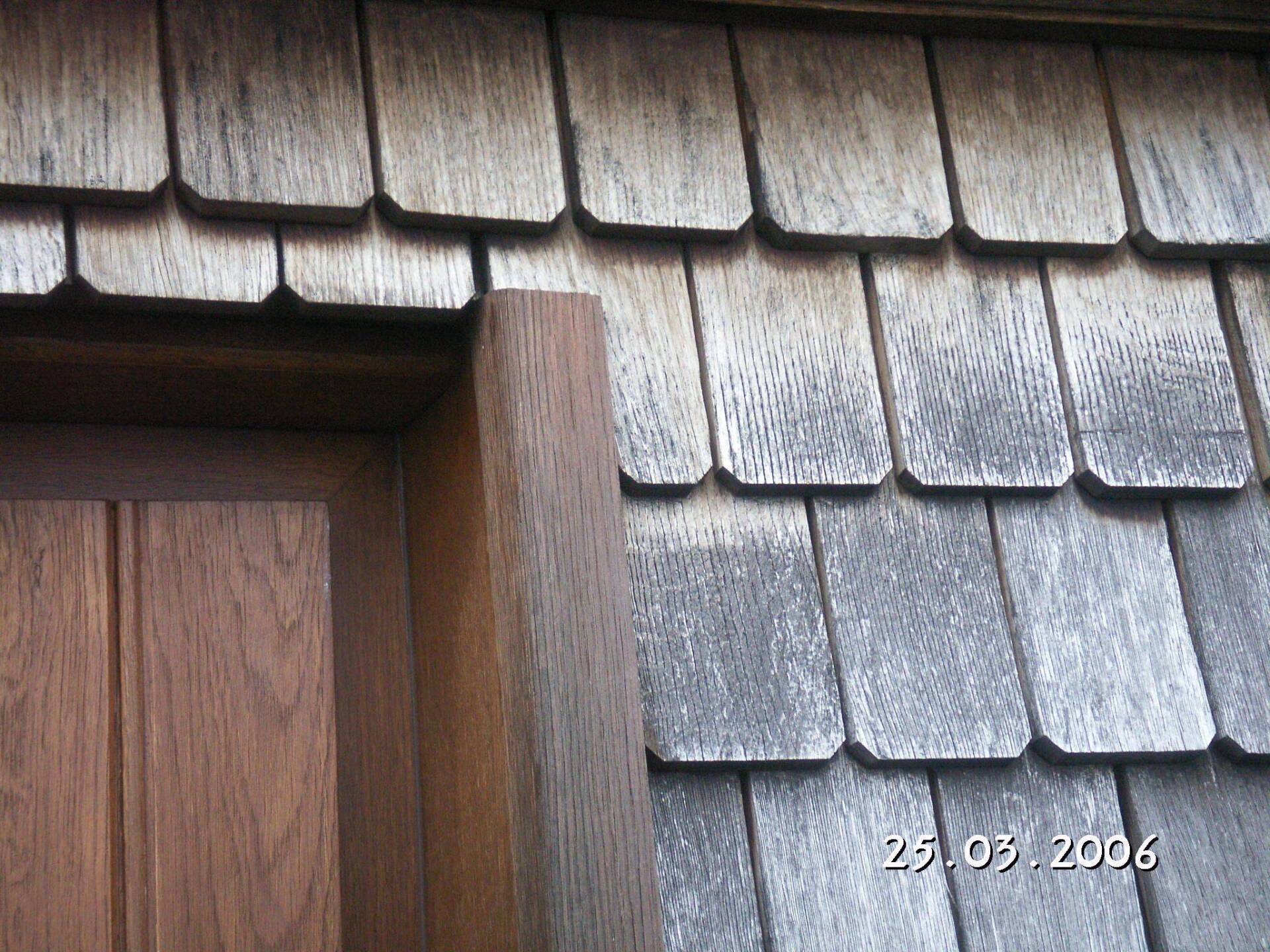 Nahansicht graue Ziegeln