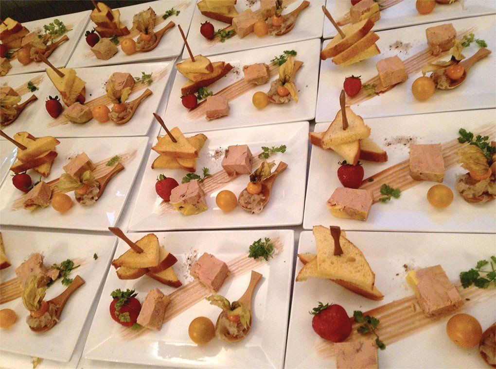Assiettes de foie gras