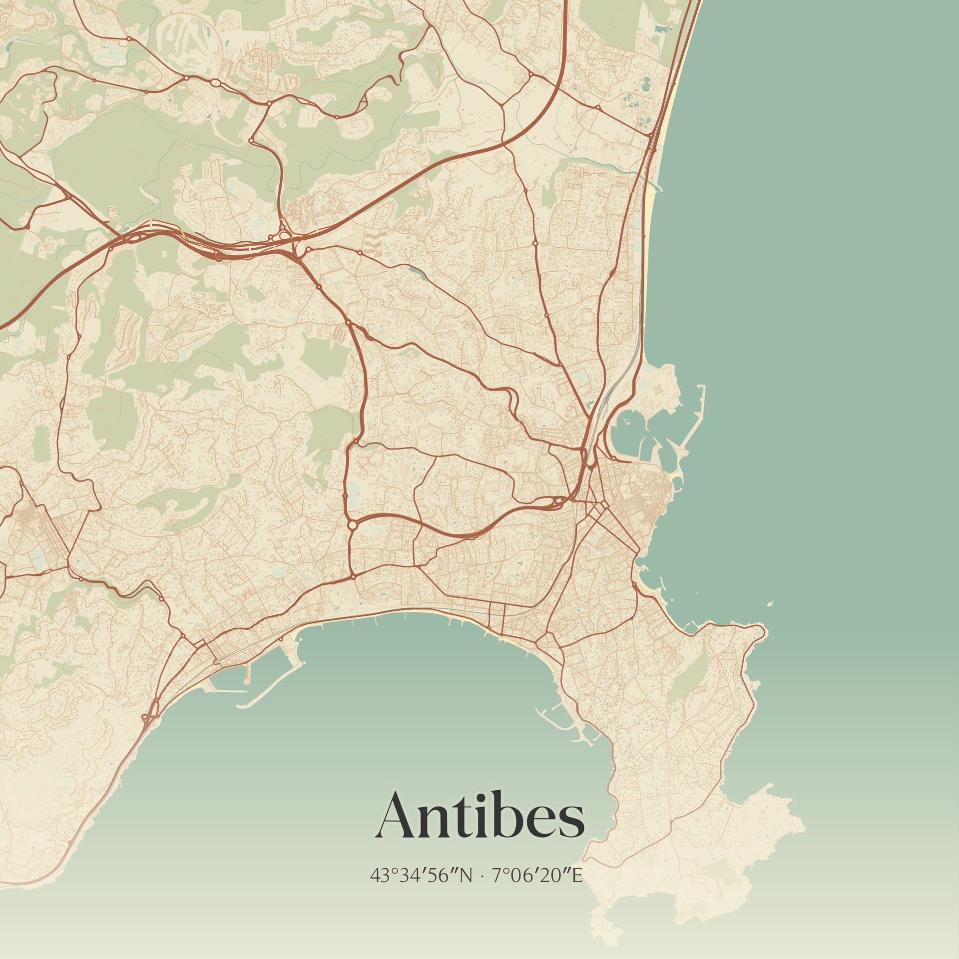 Carte Antibes
