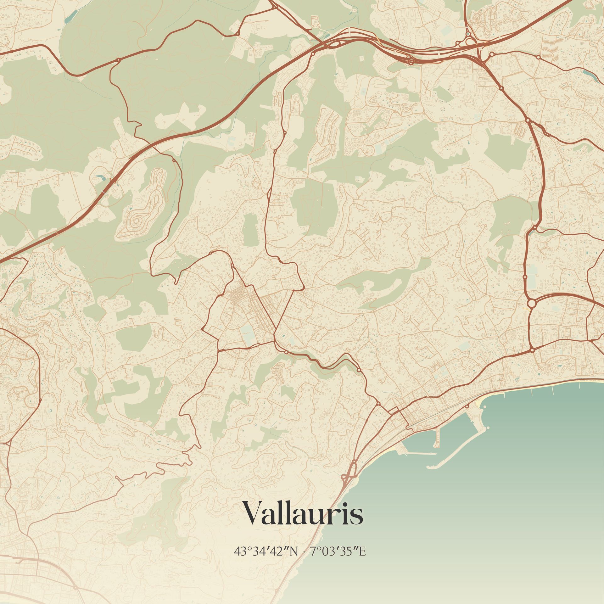 Carte Vallauris