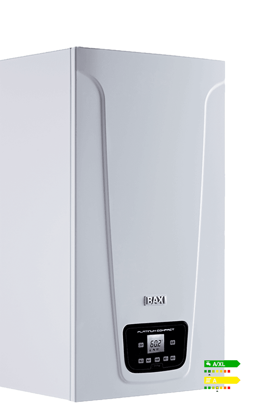 Una caldera blanca está colocada encima de una superficie blanca.