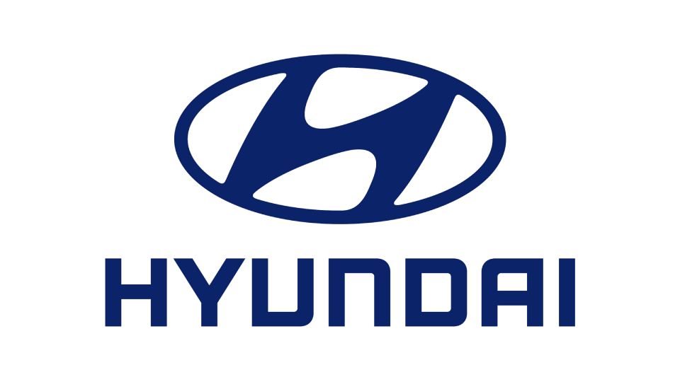 Logo Hyundai, ovale blu scuro con 